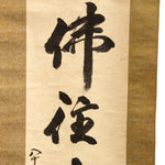 Japanese Art Calligraphy Scroll | Ink on Paper Mounted
