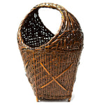 Meiji Era (19th Century) Japanese Antique Bamboo Hanakago | Bamboo Flower Basket | Unsigned