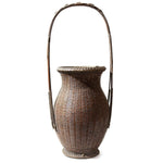 Japanese Antique Bamboo Basket Decor Zen Flower Basket