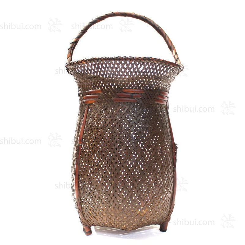 Signed Ikebana Flower basket Shibui Japanese Antiques & Furniture