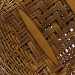 Signed Japanese Bamboo Ikebana Flower Wall Basket