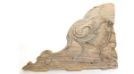 weathered wood carving