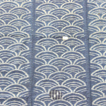 Indigo Kasuri  Futonji with Wave Pattern