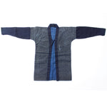 Japanese Indigo Coat with Katazome Brick Motif