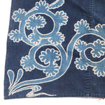 Tsutsugaki Indigo Dyed Furoshiki with Noshi a Symbol of Luck