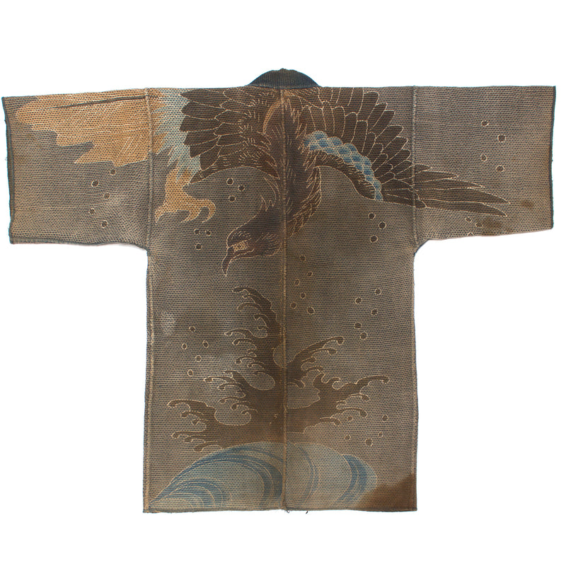 Eagle Tsutsugaki Hanten Antique Fireman's Coat