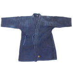 Indigo Dyed Kendo Jacket with Sashiko-Style  Stitching