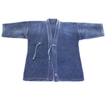 Indigo Dyed Kendo Jacket with Sashiko-Style Stitching