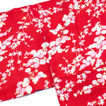 Women's Kimono w/ White, Black and Pink Flowers
