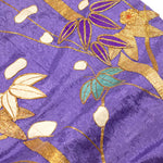 Brocade Uchikake Purple/Gold w/Red Lining
