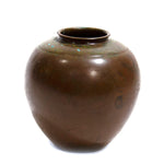 Japanese Antique Bronze Vase Blue Patina