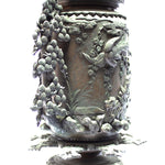 Multi-Part Japanese Bronze Ornate Temple Usubata Vase