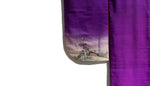 back left sleeve of kimono showing painted scene