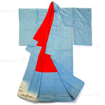 Japanese Antique Kimono with Mount Fuji Detail
