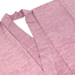 Pink Silk Kimono with Flower Design
