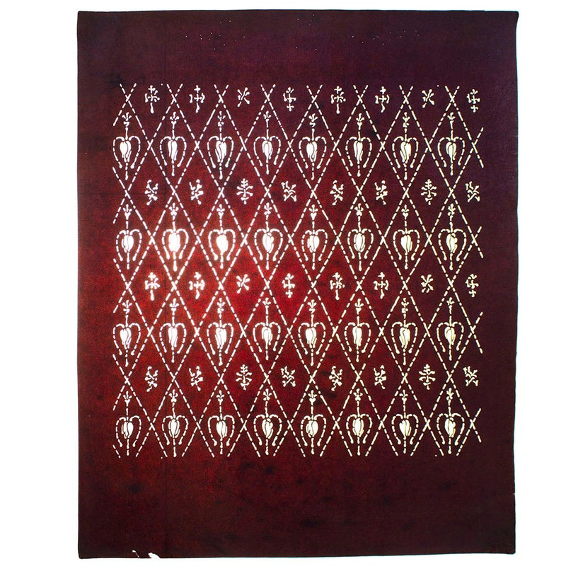 Japanese Motif Lacquered Paper Stencil Pattern