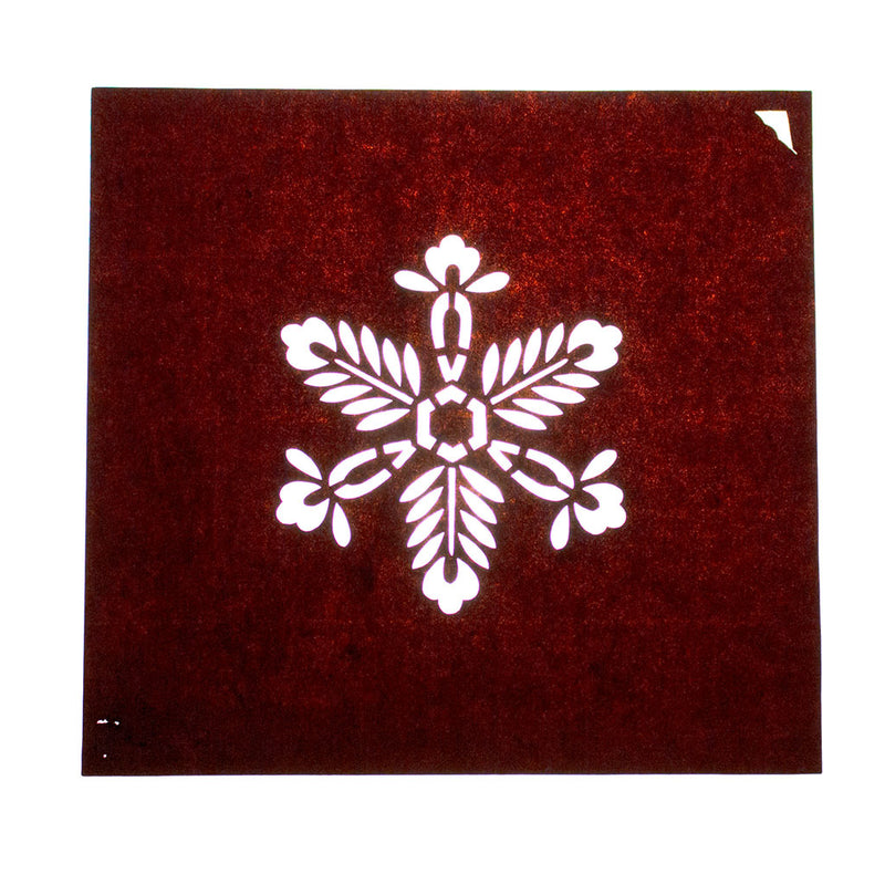 Japanese Motif Lacquered Paper Stencil 