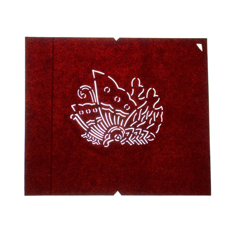 Japanese Motif Lacquered Paper Stencil Butterfly