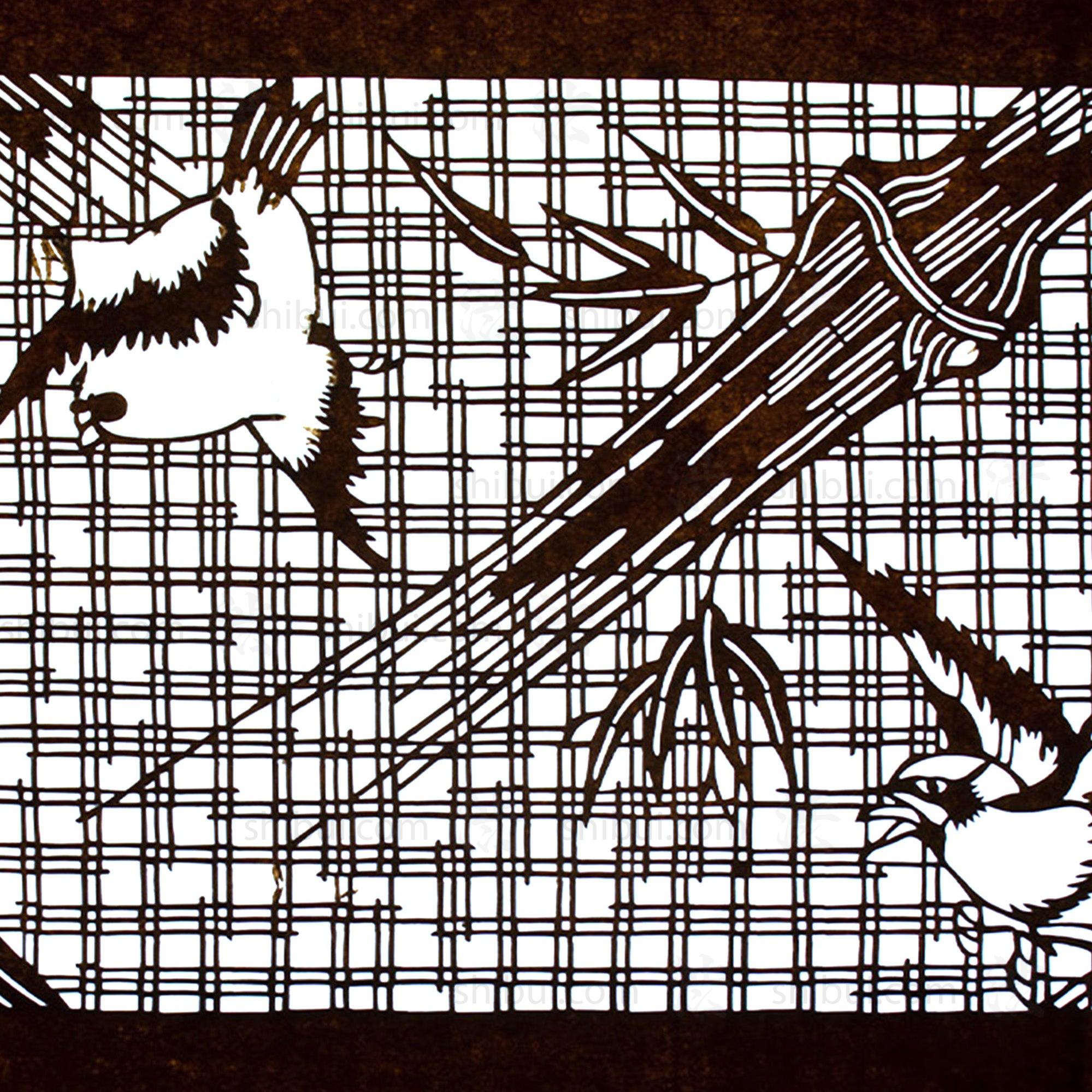 Katagami  Japanese Lacquered Paper Stencil