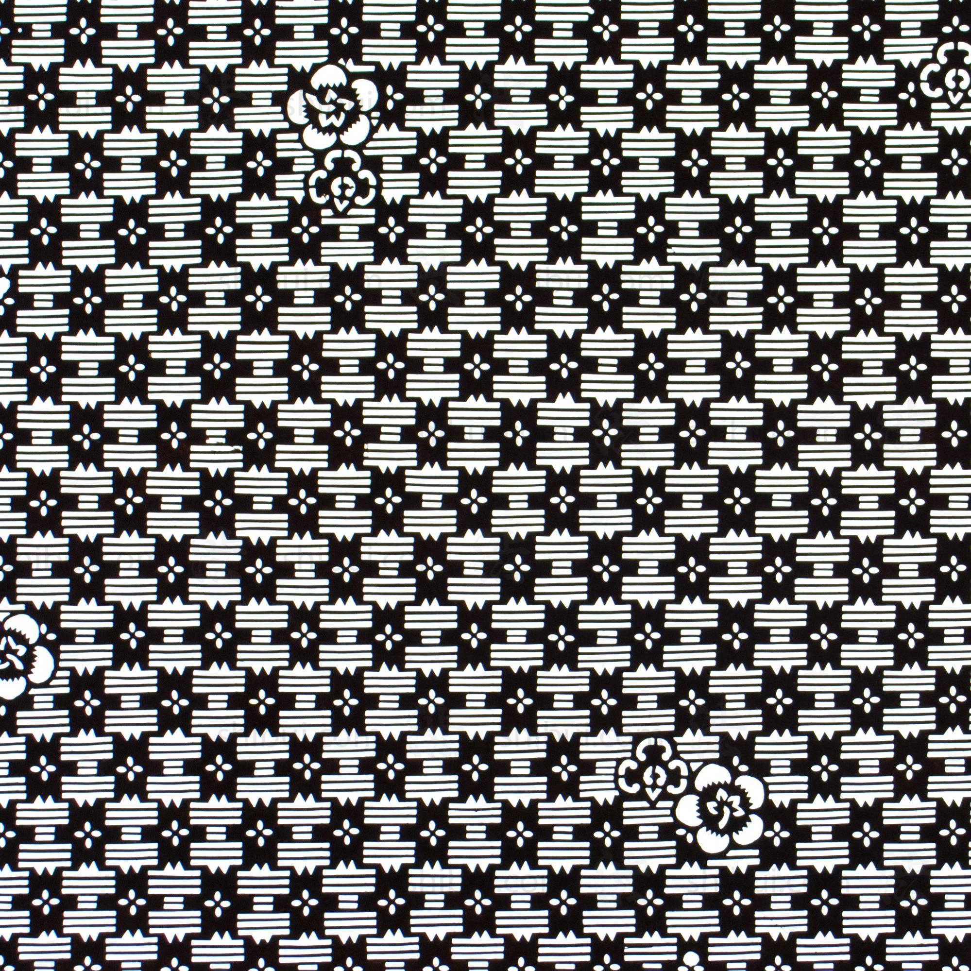 Katagami  Japanese Lacquered Paper Stencil