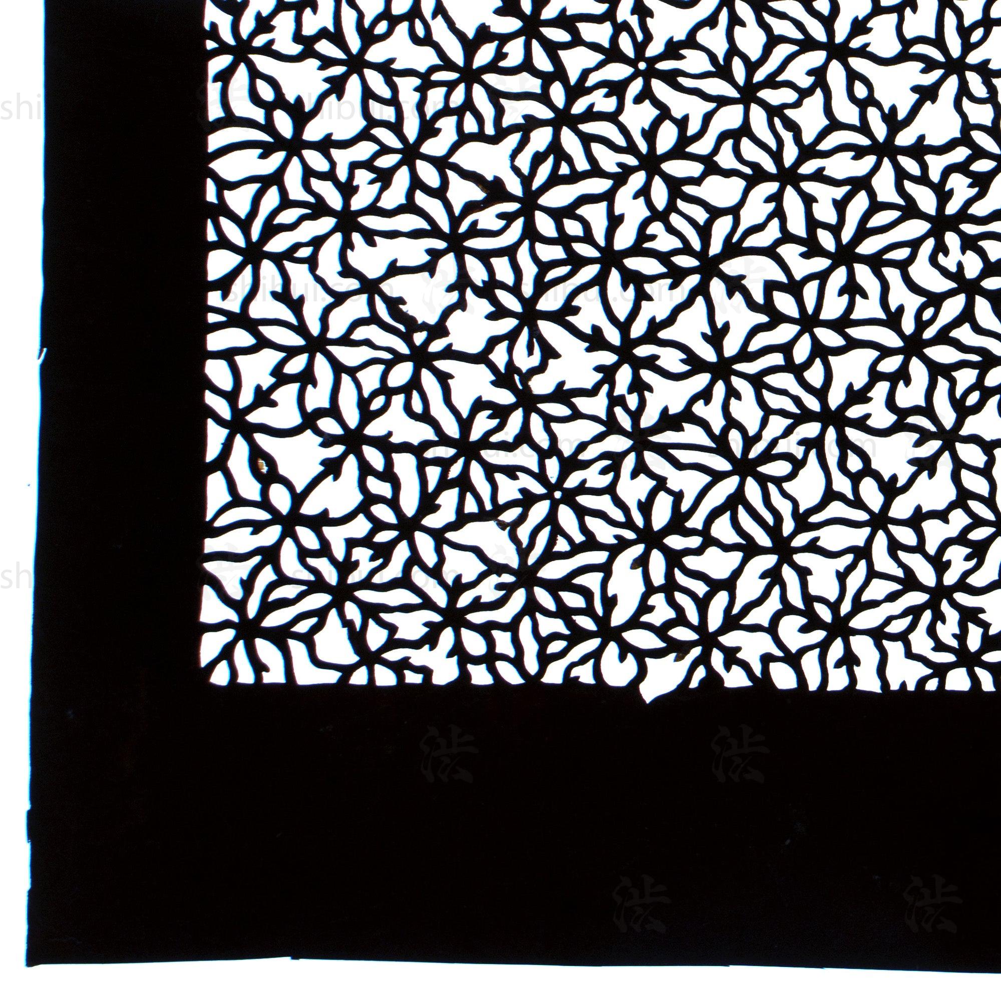 Katagami  Japanese Lacquered Paper Stencil