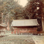 Hand-tinted Meiji Era Photograph | Temple Complex| Japanese Antique Photography | Albumen Photography | Japanese Decor