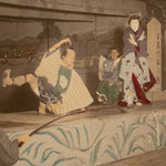 Kabuki Play | Antique Japanese Hand Tinted Albumen Photography
