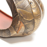 Lacquered Abumi Stirrups with Koi Motif