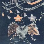 Tsutsugaki Phoenix Byobu |  Japanese Indigo Folk Textile Screen