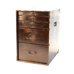 Japanese Antique (Early 19th Century) Gyosho Bako | Peddler's Box | Sugi (Japanese Cedar Wood) with Iron Hardware |