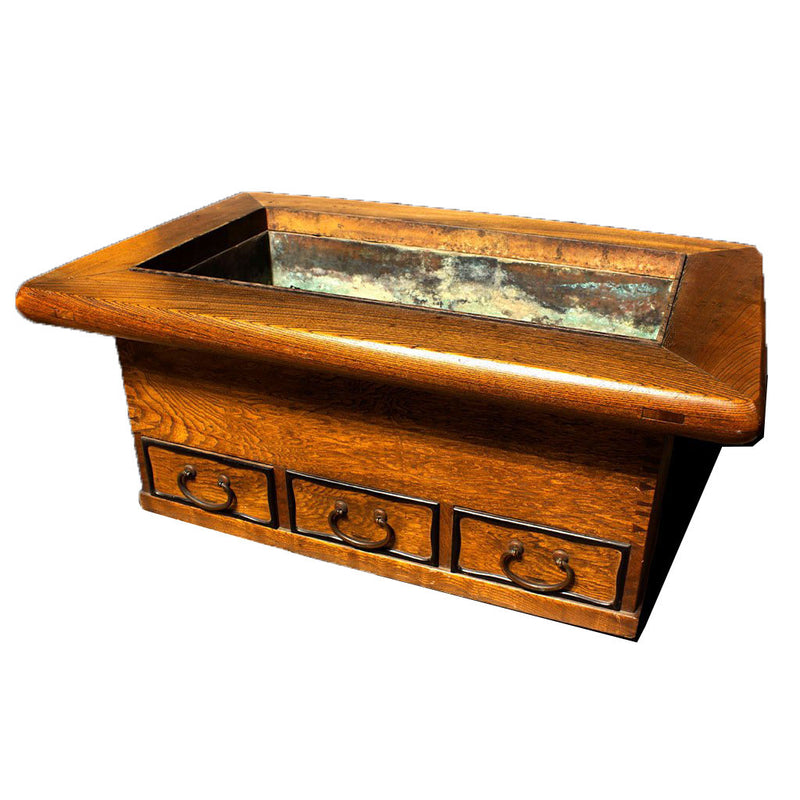 Naga Hibachi Japanese Antique Brazier Table