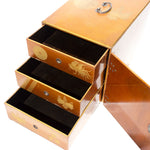 Lacquered Box with Crests Japanese Antique Storage Box