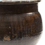Tatenoshita Ware Antique Japanese Glazed Ceramic Jar