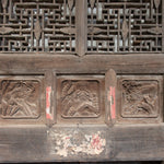 Wooden 19th Century Chinese House Façade | Architectural Decor