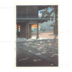 Kawase Hasui Woodblock Print of a temple