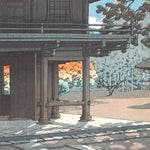 Kawase Hasui Temple 1952 Wood Block Print