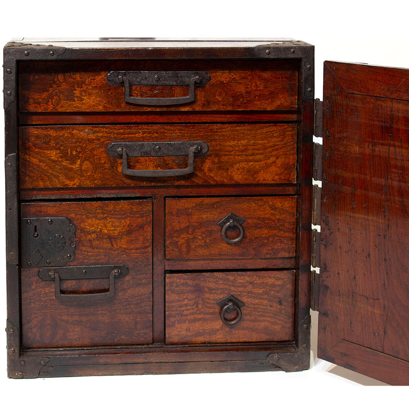 Japanese Storage Cabinet - Cedar & Iron