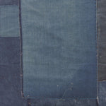 Vintage Japanese Indigo-Dyed Sheet with Boro Patchwork