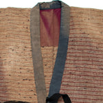 Worn and Sun-faded Vintage Japanese Sakiori Farmer's Jacket