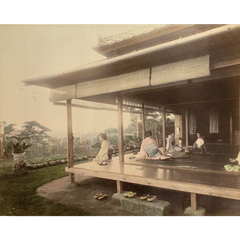 Hand Tinted Antique Japanese Photography | Tea House